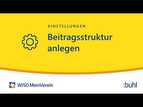 Individuelle Beitragsstruktur anlegen und Zusatzleistungen abrechnen (Anleitung) | WISO MeinVerein