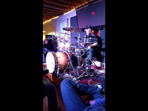 Jason Lech drumming to Eminem