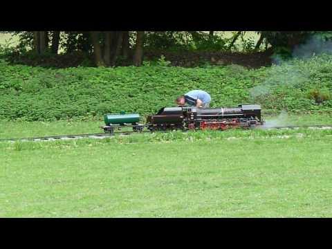 model parní lokomotivy 475.111 v Podhradí pod Zvířeticemi