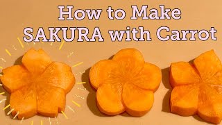 How to Make SAKURA with Carrot @tokyosushiacademyenglishcourse