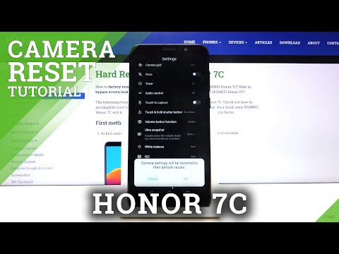 How to Reset Camera Configuration in Honor 7C - Reset Camera Settings