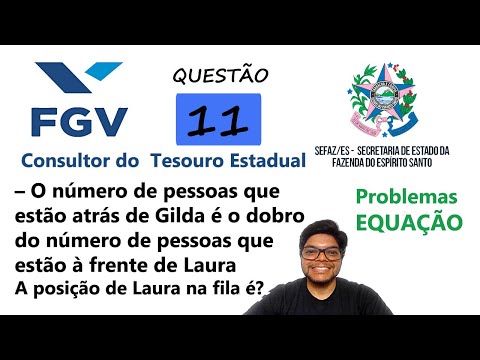 Prova da SEFAZ ES 2022 FGV | QUESTÃO 11- Na espera pela abertura de um posto de saúde há uma fila