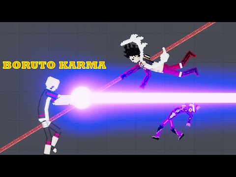 Boruto Karma vs Hi-tech Soldiers vs Luffy Gear 4 - People Playground 1.21.3