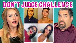 ADULTS REACT TO DON'T JUDGE CHALLENGE (#DontJudgeChallenge)