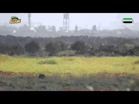 استهداف مقرات النظام في كتيبة جدية في ريف درعا بالمدفعية من قبل لواء الشهيد غسان طويرش