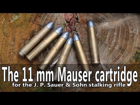 The 11 mm Mauser cartridge of the 19th century Sauer stalking rifle