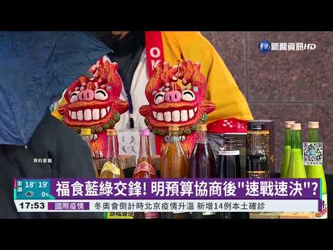 福食議題藍綠交鋒! 明預算協商後將開放?