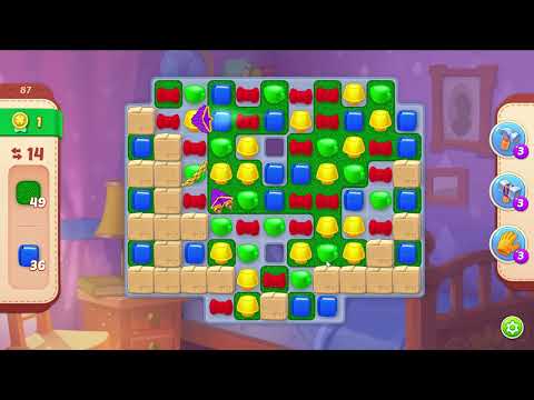 Homescapes level 87 - 17 Moves No Boosters 🏡 Gameplay Walkthrough Playrix