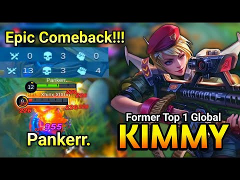 Kimmy Full Physical Build Comeback! Kimmy Mvp  Gameplay | Former Top 1 Global Kimmy Pankerr.  - MLBB