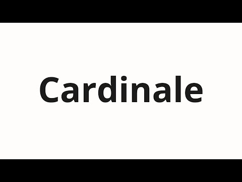How to pronounce Cardinale