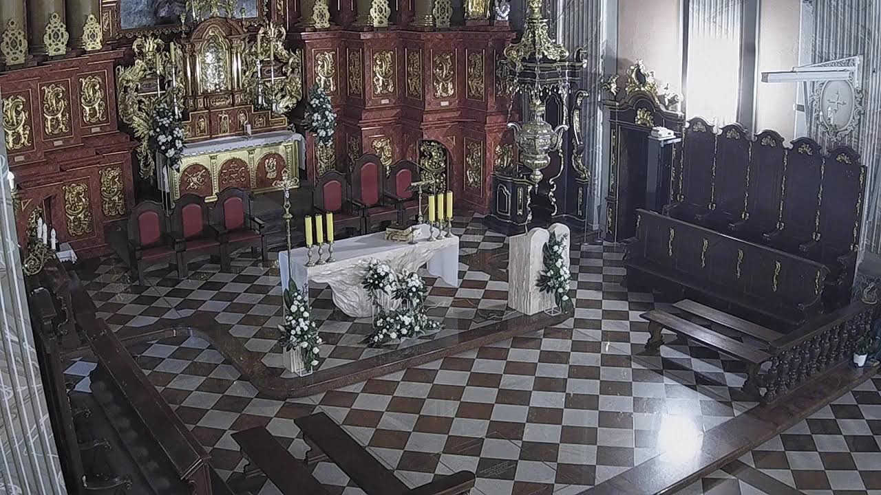 Live webcam view of Transfiguration Basilica, Brzozów