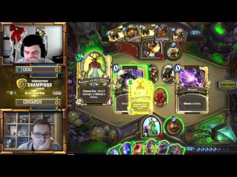 Gnimsh vs Dog - Group C Deciders Match - Hearthstone Champions League