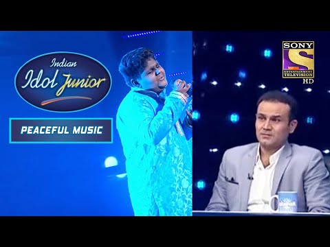 "Surmayee Ankhiyon" पर Vaishnav की Singing में खो गए Sehwag | Indian Idol Junior | Peaceful Music