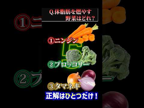 臨床検査学科 クイズ！脂肪を燃やしたいなら○○を食べよう！#shorts #クイズ #ダイエット #脂肪 #健康 #栄養 #栄養学 #野菜 #岩崎真宏