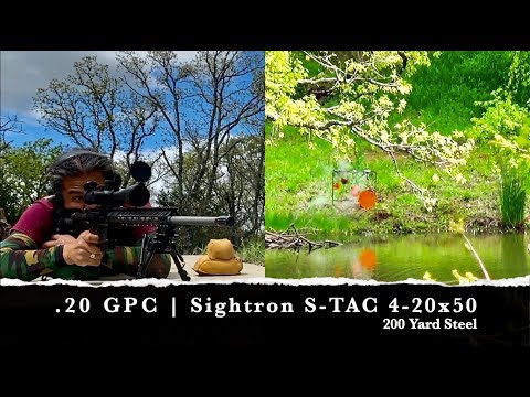 .20 GPC | Sightron STAC 4-20x50 | 200 Yard Steel
