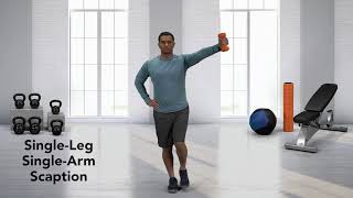Single-Leg Single-Arm Scaption exercise video thumbnail