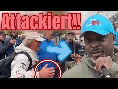 🚨AFD-Politiker auf offener Straße ANGEGRIFFEN – Infostand ESKALIERT VÖLLIG!🚨