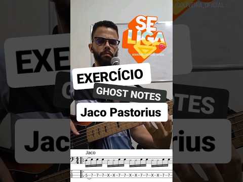 Exercício de GHOST NOTES do JACO PASTORIUS - David Julio #auladecontrabaixo #bass #aprenda