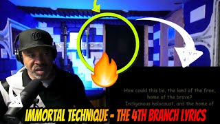 Immortal Technique - The 4th Branch Lyrics - Producer Reaction