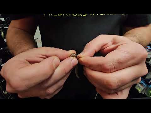 Drop Shot Rig mit 2 Haken und Gummiband