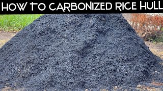 How to carbonized rice hull