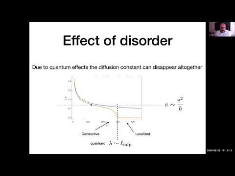 Antonello Scardicchio: Diffusion, subdiffusion, critical point and localization