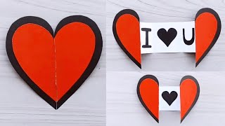 DIY - Heart Card For Anniversary | Heart Shape Greetings Card | Handmade Heart Card For Birthday