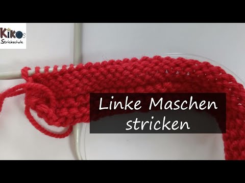 Kikos Strickschule - Linke Maschen stricken