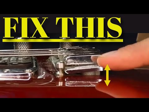 Floating Bridge Setup: How to fix a floating bridge that is pulled up too high