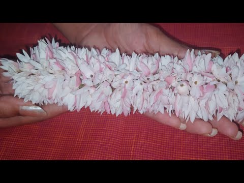How to tie flowers garland  step by step method||easy method