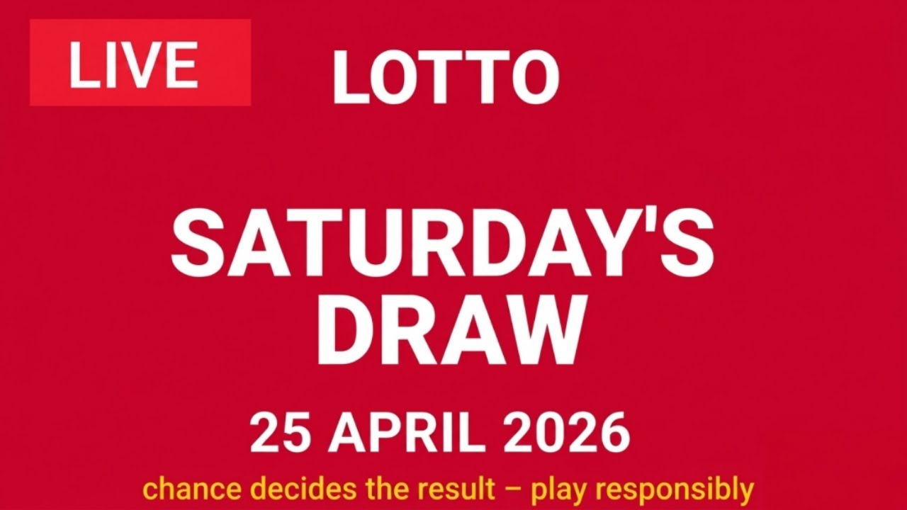 The National Lottery Lotto Draw Live results from Saturday 25 April 2026 | tonight's lotto