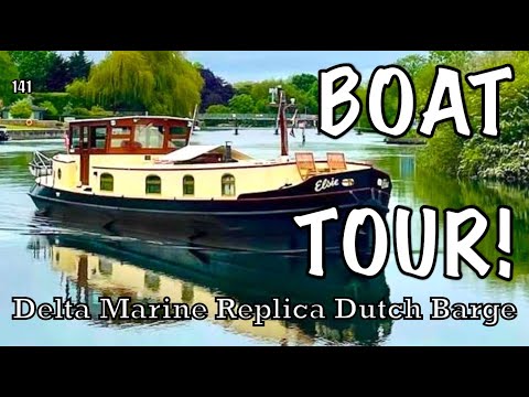 Boat Tour! Delta Marine Replica Dutch Barge Luxemotor 57 | 141