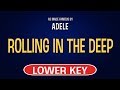 Adele Rolling In The Deep Karaoke Lower Key