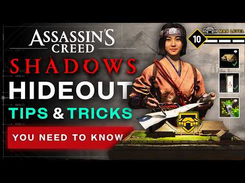 Assassin's Creed Shadows - Things I Wish I Knew BEFORE Building The Hideout (Tips & Tricks)