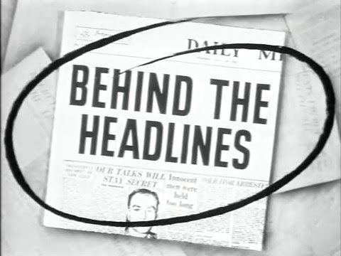 Behind The Headlines (1956) British crime b-movie, with Paul Carpenter & Hazel Court.