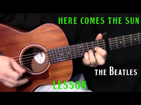 how to play "Here Comes the Sun" by The Beatles_George Harrison - acoustic guitar lesson