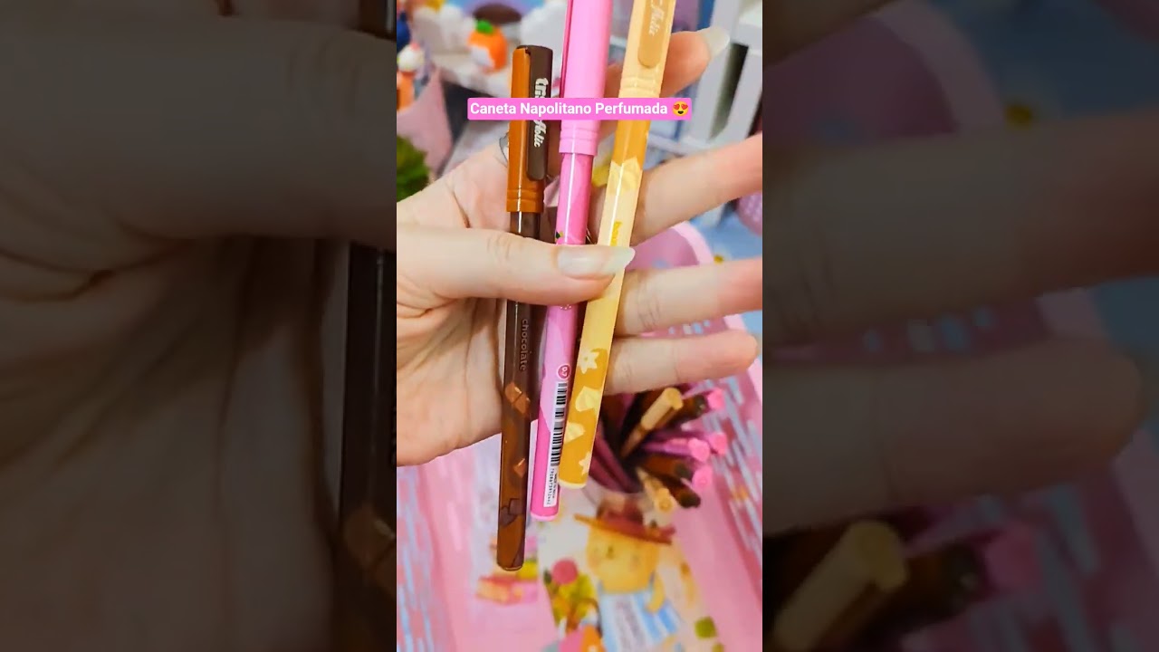 Caneta Colorida Perfumada Napolitano - Esferográfica - Tris Holic