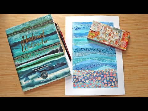 EASY BEGINNER Watercolor Pebbles and Waves