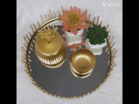 Metal And Glass Trays
