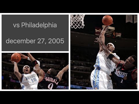 Carmelo Anthony 45 pts vs Philadelphia 76ers Highlights (december 27, 2005)