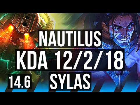 NAUTILUS vs SYLAS (MID) | 12/2/18, 600+ games, Godlike | NA Master | 14.6