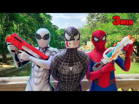 TEAM SPIDER-MAN vs BAD GUY TEAM | RESCUE VENOM From BAD-HERO ( Live Action ) Episode 1 - FLife vs