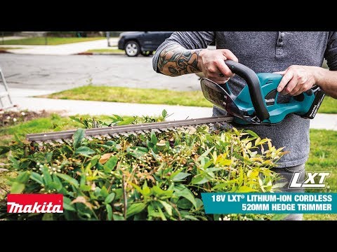 Makita DUH523RF Akumuliatorinės gyvatvorių žirklės, 18V 1x 3,0Ah Li-ion, 520mm video