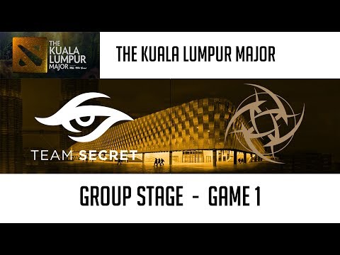 Team Secret vs NiP (Game 1) | The Kuala Lumpur Major [Group A][Winners' Match]