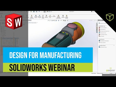 SOLIDWORKS Refresher and Design for Manufacturing - YouTube
