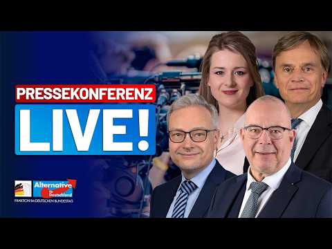 LIVE: Pressekonferenz der AfD-Fraktion - Diese Woche im Bundestag