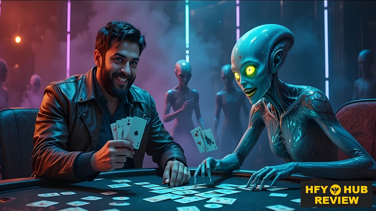 The Human Smuggler Wins Alien Scientist in Card Game
