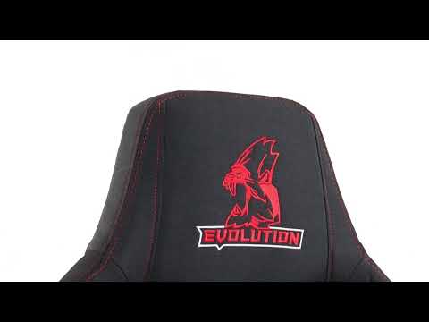 Игровое кресло Evolution Nomad (черный/красный)