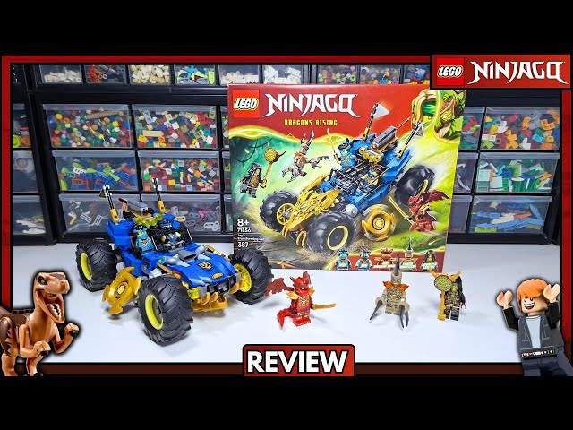 Vídeo relacionado con LEGO Ninjago 2en1 Coche Transformable de Jay - Camión con 5 Minifiguras Inc. Kai y NYA - Armas Ninja Inc. Shuriken, Espadas Catana de Juguete - Regalo para Niños de 8+ Años y Fans de la Serie - 71856