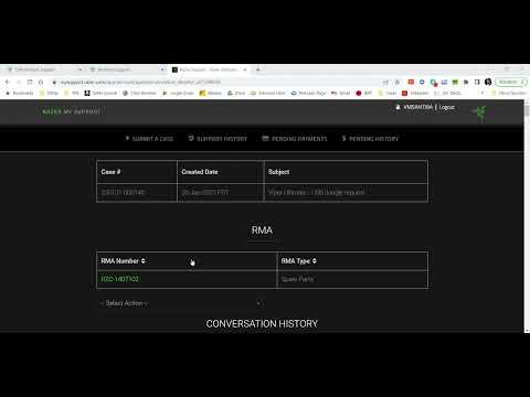 Razer Support   Viper Ultimate   USB dongle request   Google Chrome 2023 04 05 11 13 57